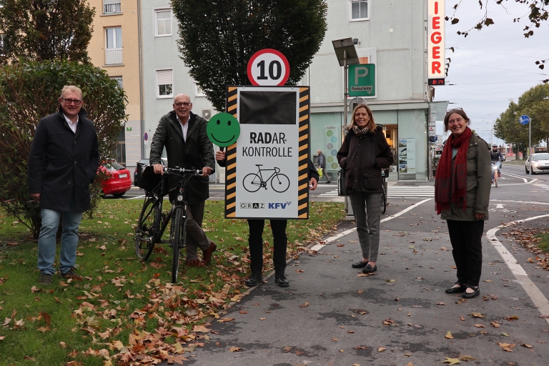 Radfahrer aufgepasst! Geschwindigkeitskontrollen in der Conrad-von-Hötzendorf-Straße