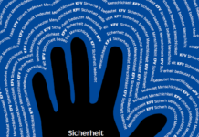 Eine Hand mit "Sicherheit liegt in deiner Hand". Das Logo des KFV ist in der rechten unteren Ecke. Unten links steht "Tätigkeitsbericht KFV 2023 www.kfv.at"