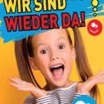 Mädchen mit Schrift - Plakat zum Schulbeginn