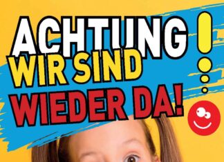 Mädchen mit Schrift - Plakat zum Schulbeginn