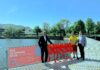 v.l.n.r.: Michael Ritsch (Bürgermeister von Bregenz), Manuel Winkel (Wasserrettung Vorarlberg), Martin Pfanner (KFV) © Landeshauptstadt Bregenz/Vincent Großkopf