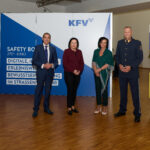 V.L.N.R.: Mag. Christian Schimanofsky (KFV), Elisabeth Meixner, BEd (Bildungsdirektorin Stmk), Dr. Maria Knauer-Lukas (Leiterin Verkehrssicherheit Land Stmk.), Oberst Klaus Rexeis (Landesverkehrsabteilung Stmk) © KFV/APA Fotoservice/ Michael Ferlin-Fiedler